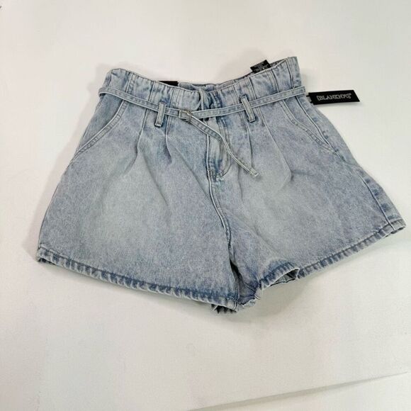 BlankNYC Jean Shorts Womens 27 Paper bag Pay Back Light Wash New - Picture 1 of 8